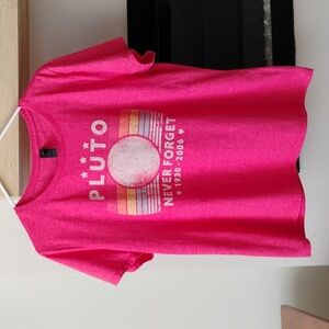 Never Forget Pluto Women's Graphic T-shirt Size XL